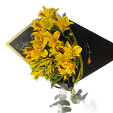 Cono de Alstroemerias Amarillas